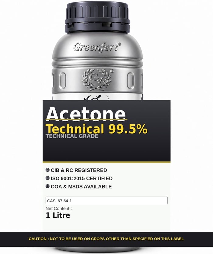 Acetone Technical 99.5% — technical grade jar