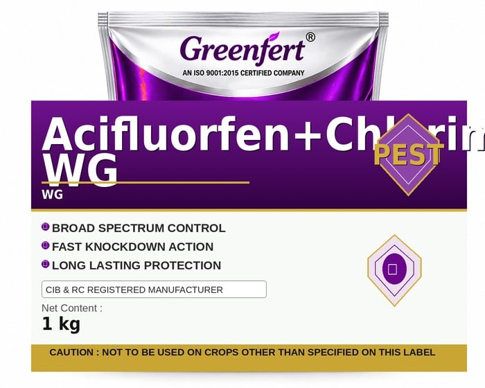 Acifluorfen+Chlorimuron WG — WG packaging bag