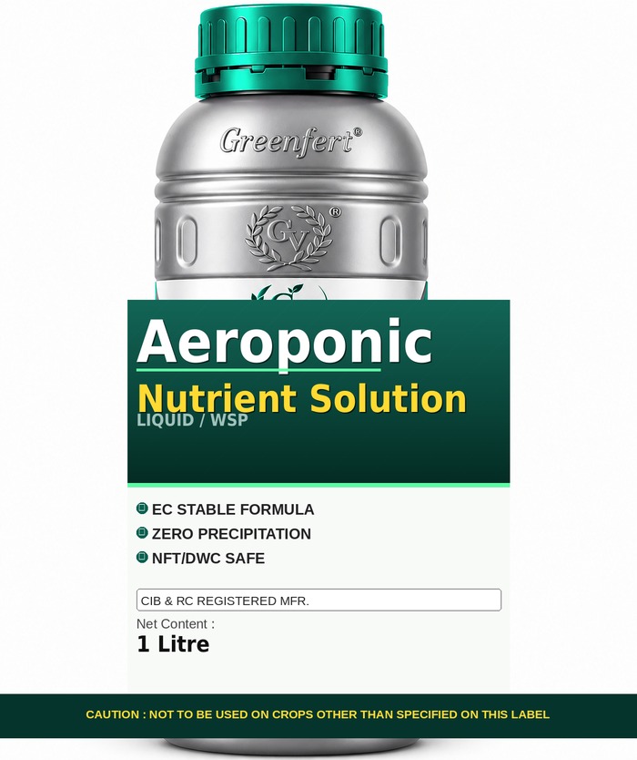 Greenfert Aeroponic Nutrient Solution — SOLUTION packaging bag
