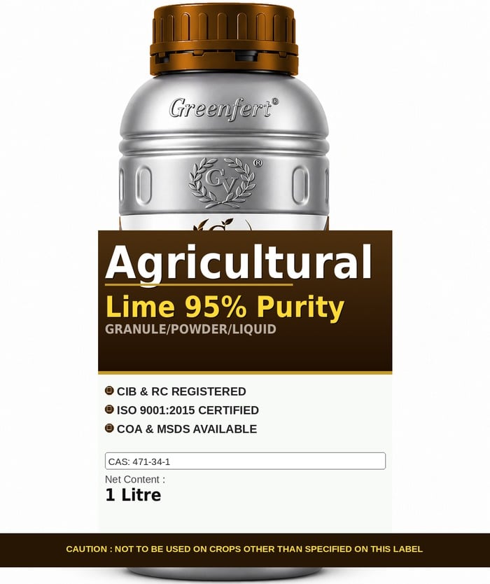 Greenfert Agricultural Lime 95% Purity — PURITY packaging bag