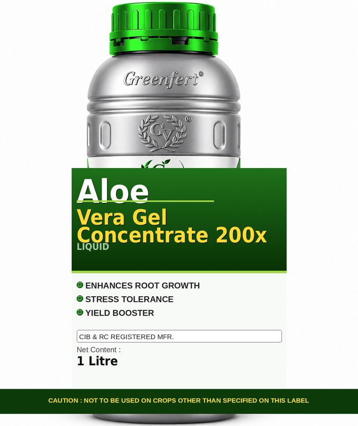Greenfert Aloe Vera Gel Concentrate 200x — bottle packaging