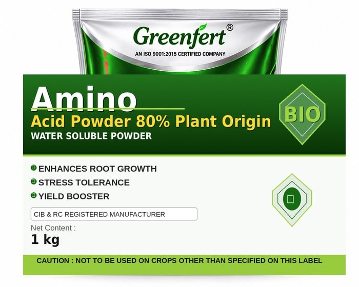 Greenfert Amino Acid Powder 80% Plant Origin — ORIGIN packaging bag