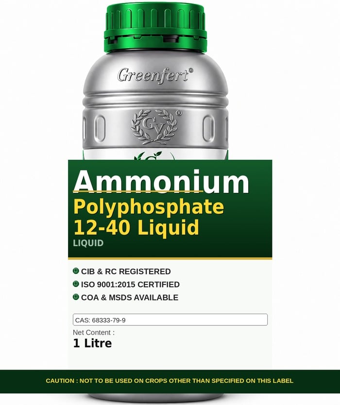 Greenfert Ammonium Polyphosphate 12-40 Liquid — bottle packaging