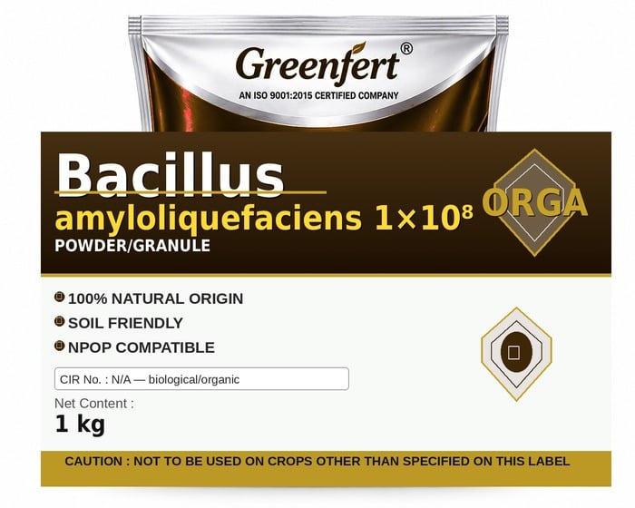 Greenfert Bacillus amyloliquefaciens 1×10⁸ — 10 packaging bag