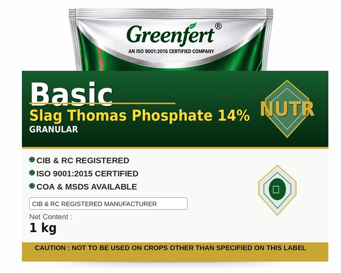 Greenfert Basic Slag Thomas Phosphate 14% — bottle packaging