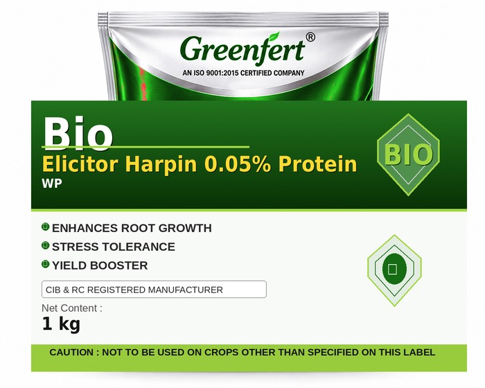 Greenfert Bio Elicitor Harpin 0.05% Protein — PROTEIN packaging bag