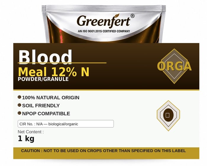 Greenfert Blood Meal 12% N — N packaging bag