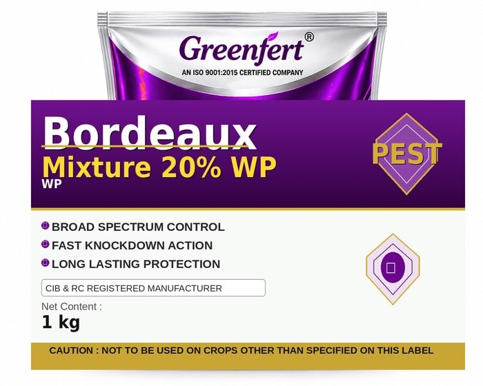 Bordeaux Mixture 20% WP — WP packaging bag