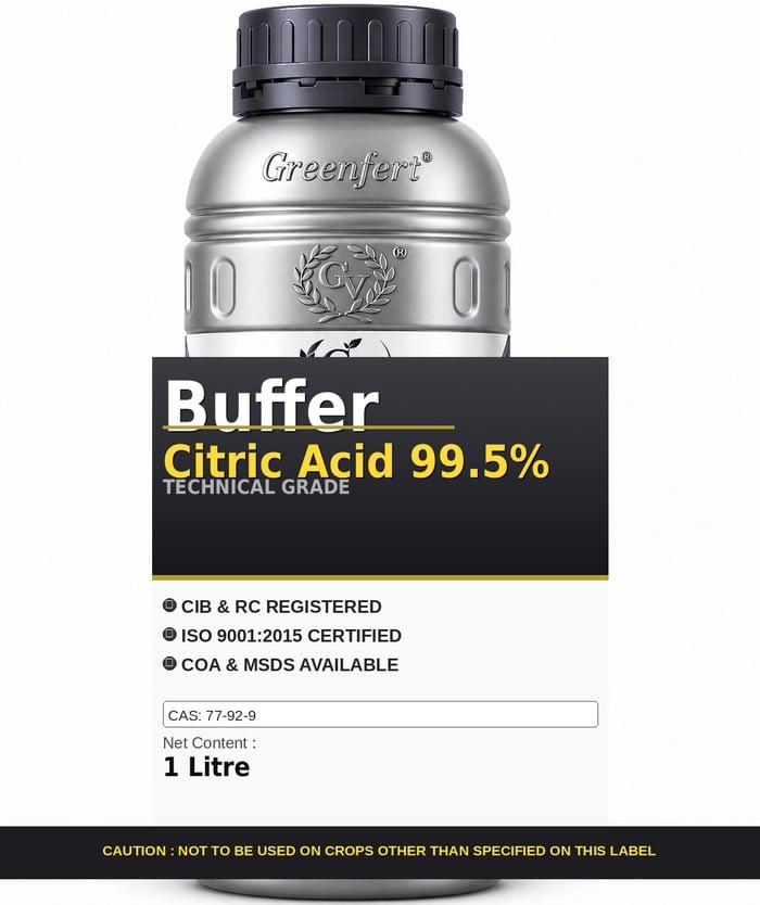 Buffer Citric Acid 99.5% — technical grade jar