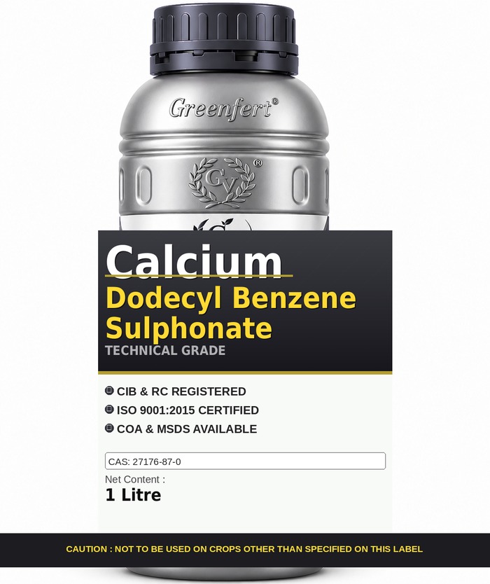 Calcium Dodecyl Benzene Sulphonate — technical grade jar