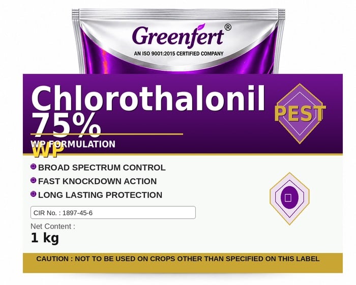 Chlorothalonil 75% WP — WP packaging bag