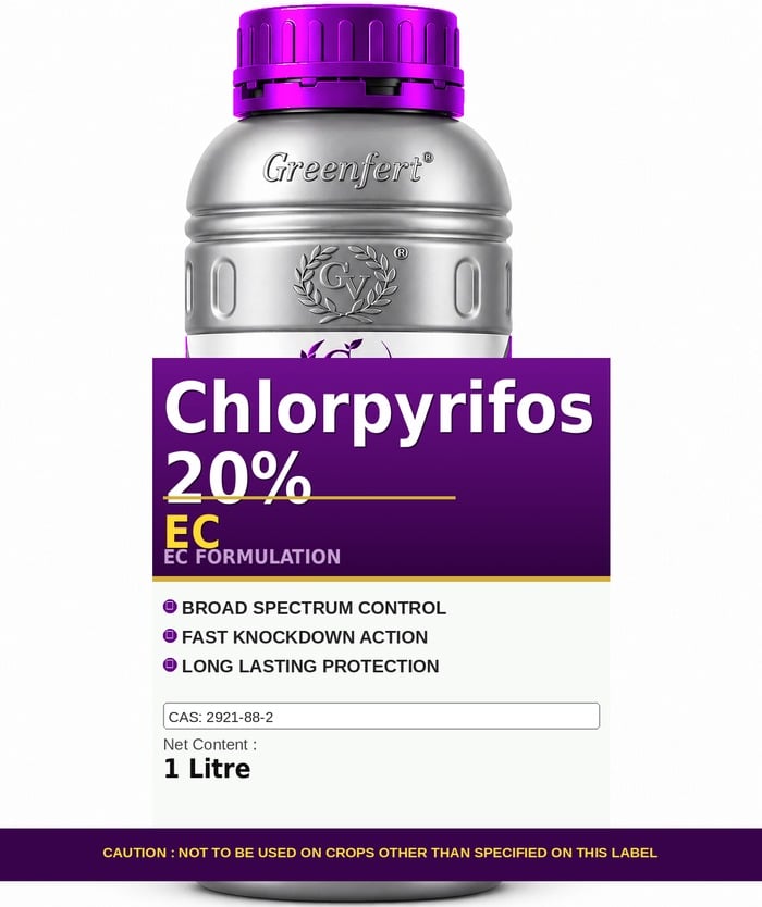 Chlorpyrifos 20% EC — bottle packaging