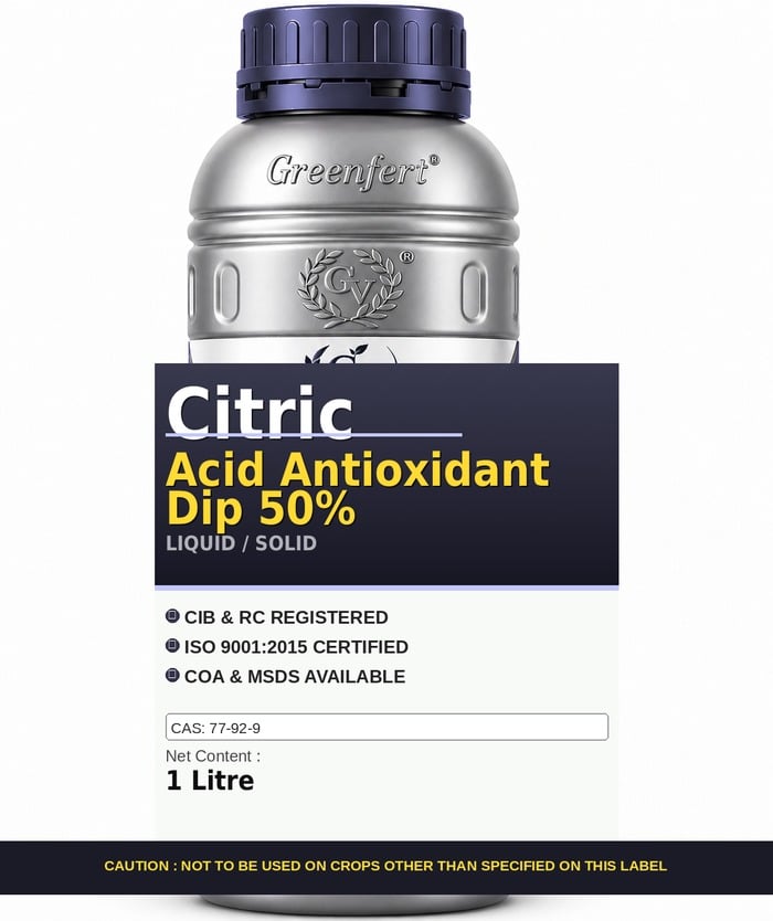 Greenfert Citric Acid Antioxidant Dip 50% — 50 packaging bag