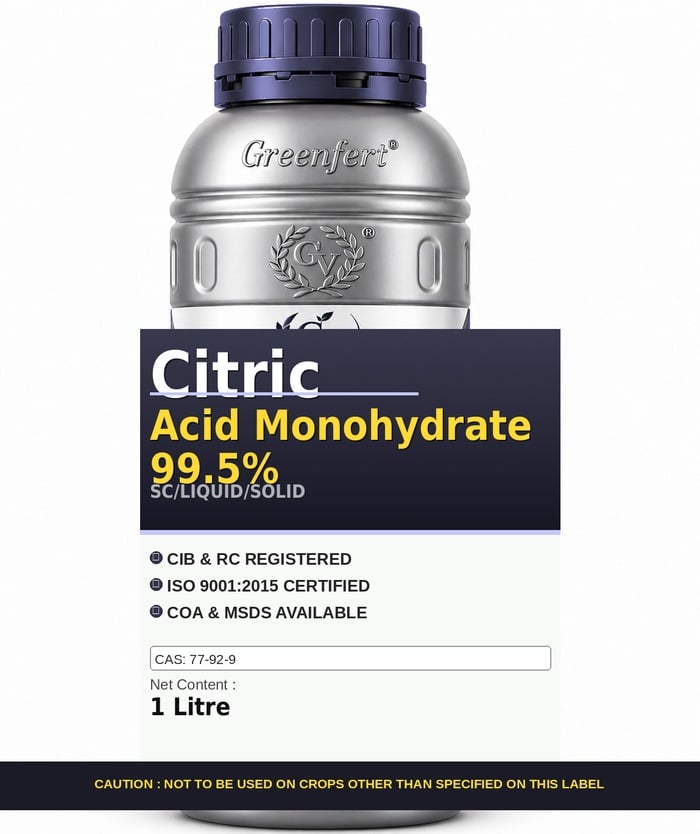 Greenfert Citric Acid 99.5% — 5 packaging bag