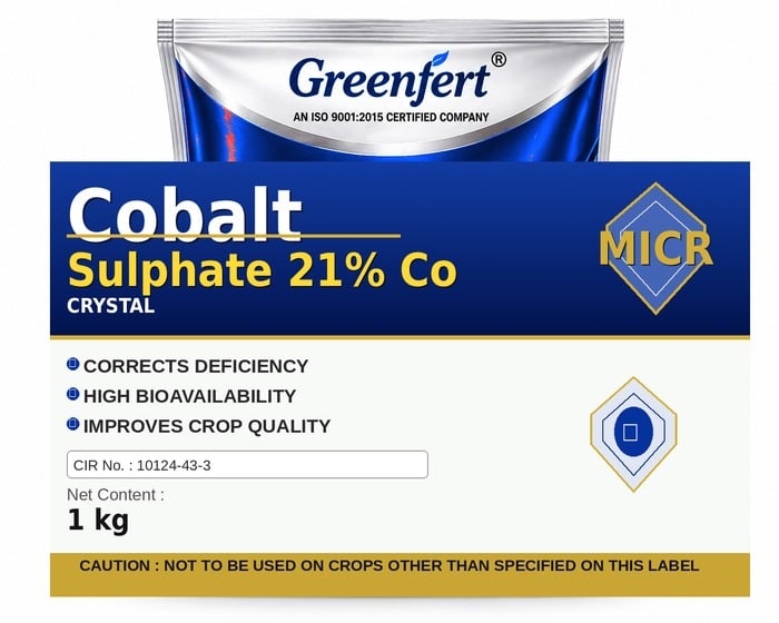 Greenfert Cobalt Sulphate 21% Co — CO packaging bag