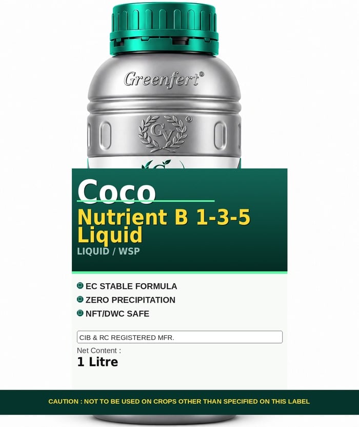 Greenfert Coco Nutrient B 1-3-5 Liquid — LIQUID packaging bag