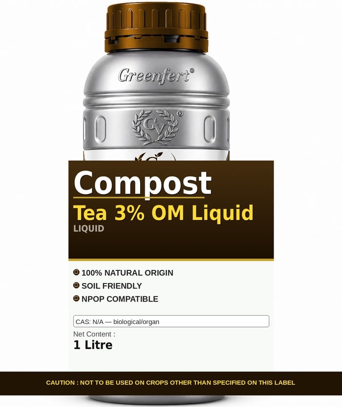 Greenfert Compost Tea 3% OM Liquid — bottle packaging