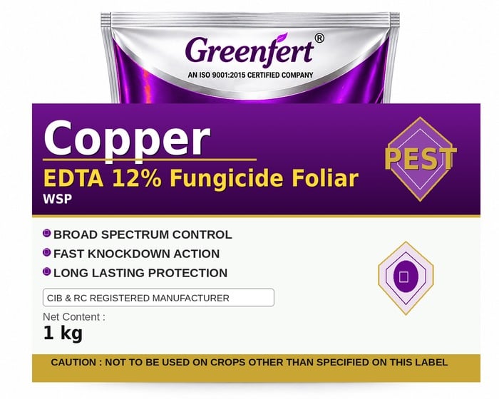 Copper EDTA 12% Fungicide Foliar — FOLIAR packaging bag