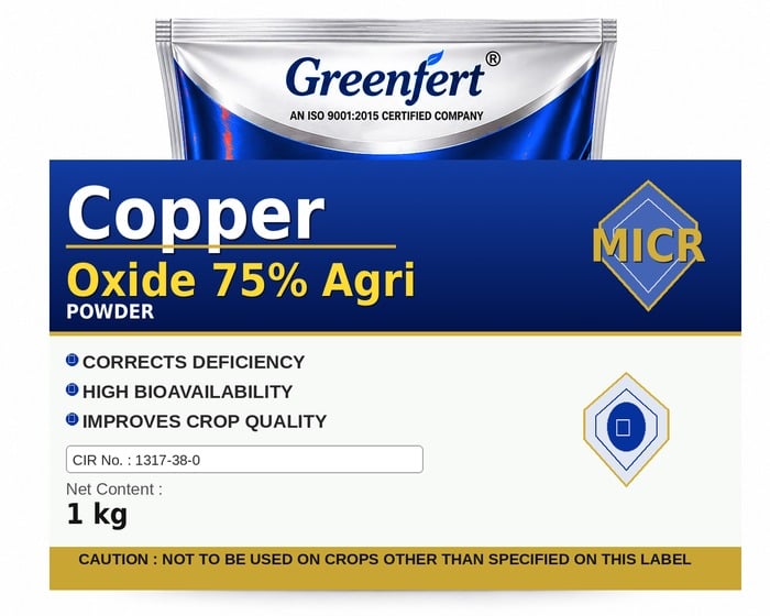 Greenfert Copper Oxide 75% Agri — AGRI packaging bag