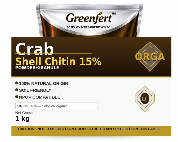 Greenfert Crab Shell Chitin 15% — 15 packaging bag