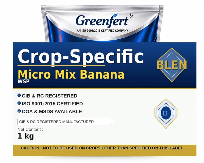 Greenfert Crop-Specific Micro Mix Banana — BANANA packaging bag