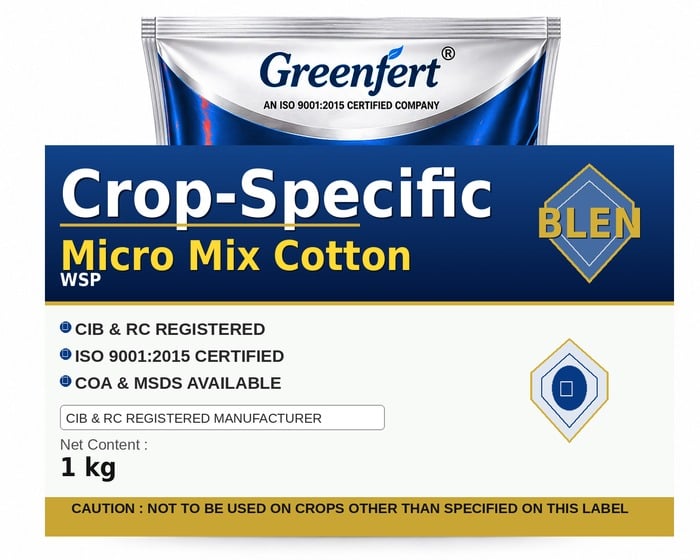 Greenfert Crop-Specific Micro Mix Cotton — COTTON packaging bag
