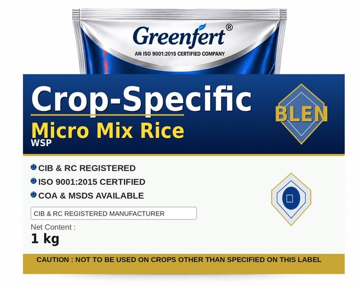 Greenfert Crop-Specific Micro Mix Rice — RICE packaging bag