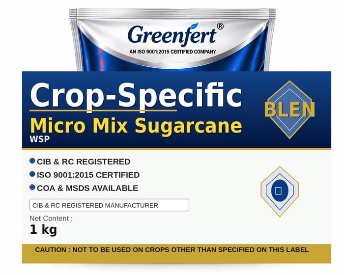 Greenfert Crop-Specific Micro Mix Sugarcane — SUGARCANE packaging bag