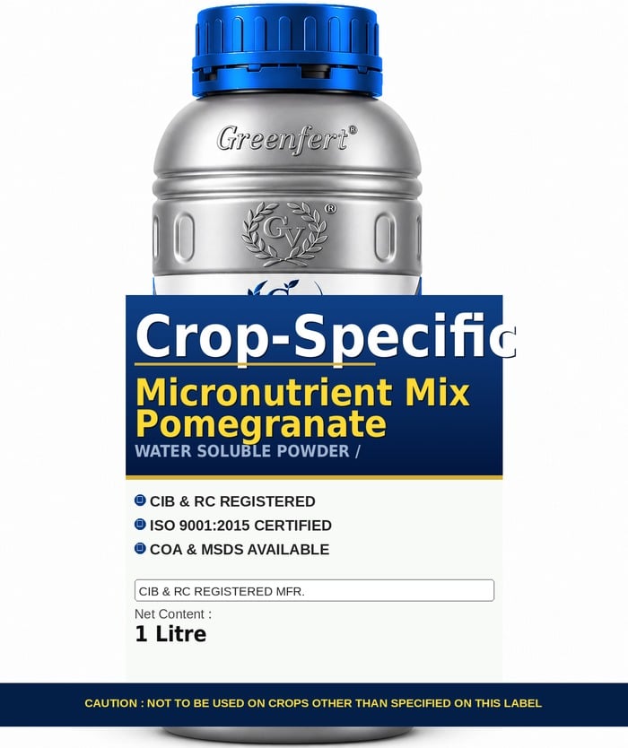 Greenfert Crop-Specific Micronutrient Mix Pomegranate — POMEGRANATE packaging bag