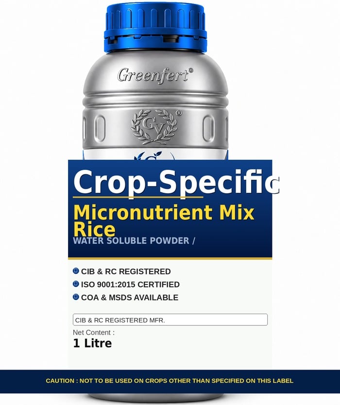 Greenfert Crop-Specific Micronutrient Mix Rice — RICE packaging bag