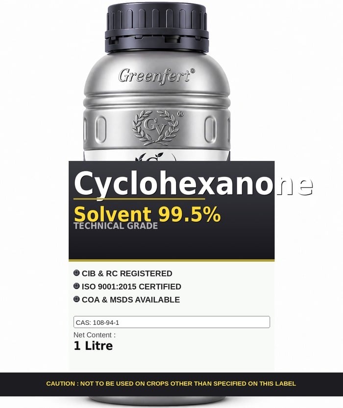 Cyclohexanone Solvent 99.5% — technical grade jar