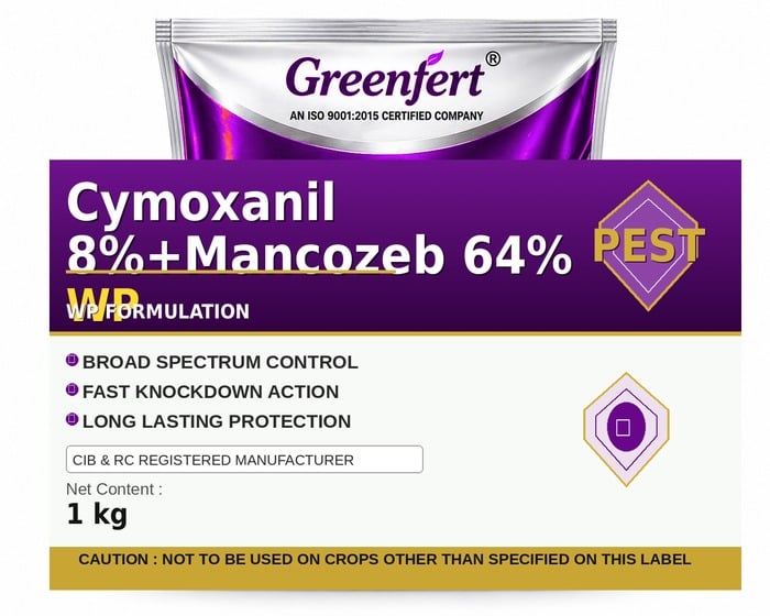 Cymoxanil 8%+Mancozeb 64% WP — WP packaging bag