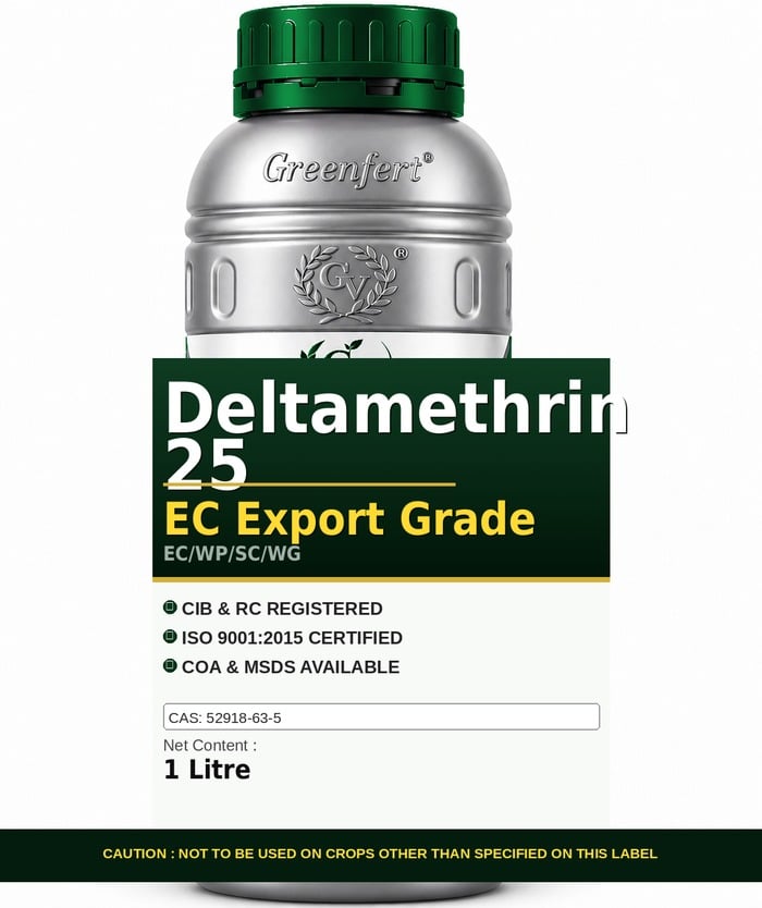 Greenfert Deltamethrin 25 EC Export Grade — GRADE packaging bag