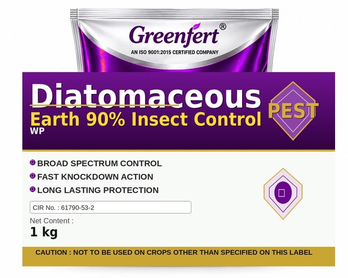 Diatomaceous Earth 90% Insect Control — CONTROL packaging bag