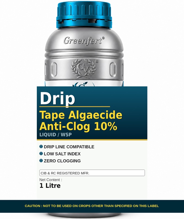 Greenfert Drip Tape Algaecide Anti-Clog 10% — 10 packaging bag