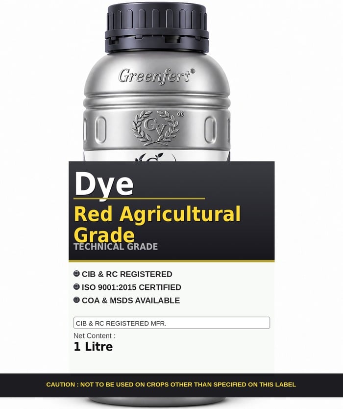 Dye Red Agricultural Grade — technical grade jar