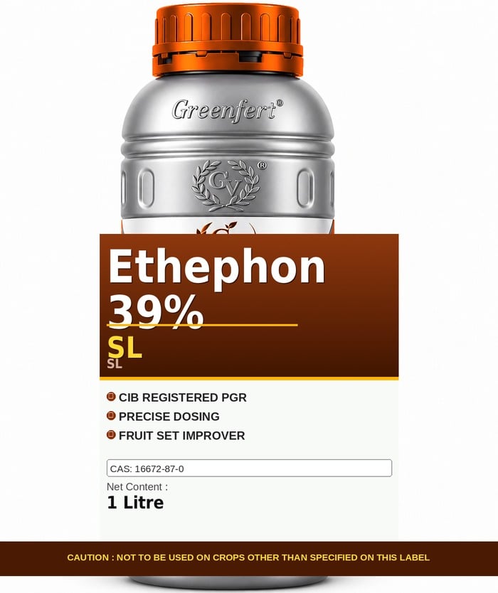 Greenfert Ethephon 39% SL — bottle packaging