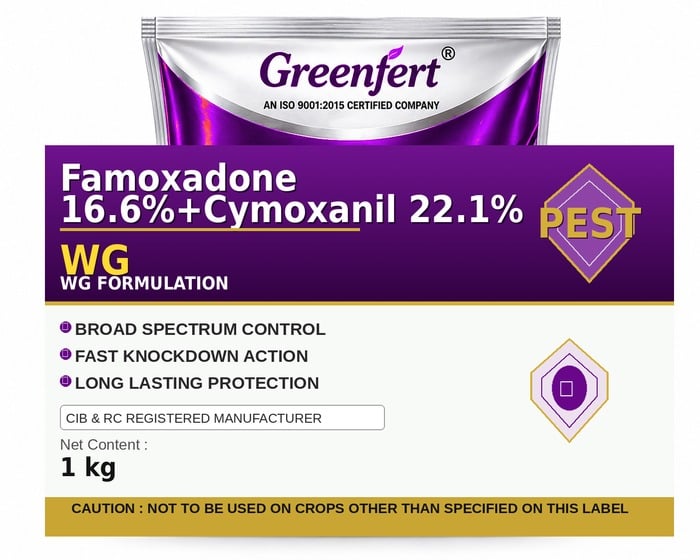 Famoxadone 16.6%+Cymoxanil 22.1% WG — WG packaging bag