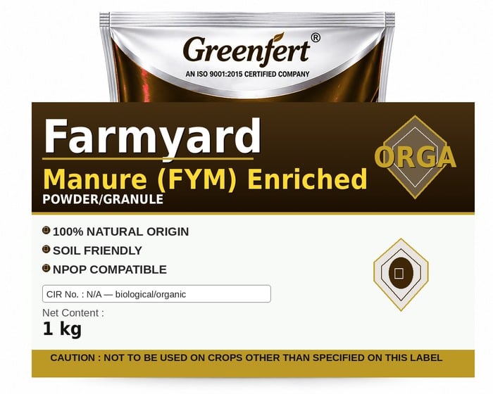 Greenfert Farmyard Manure (FYM) Enriched — ENRICHED packaging bag