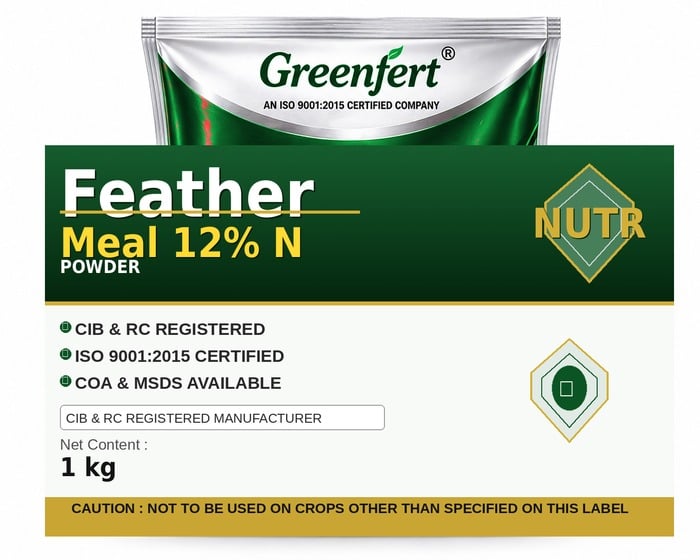 Greenfert Feather Meal 12% N — N packaging bag
