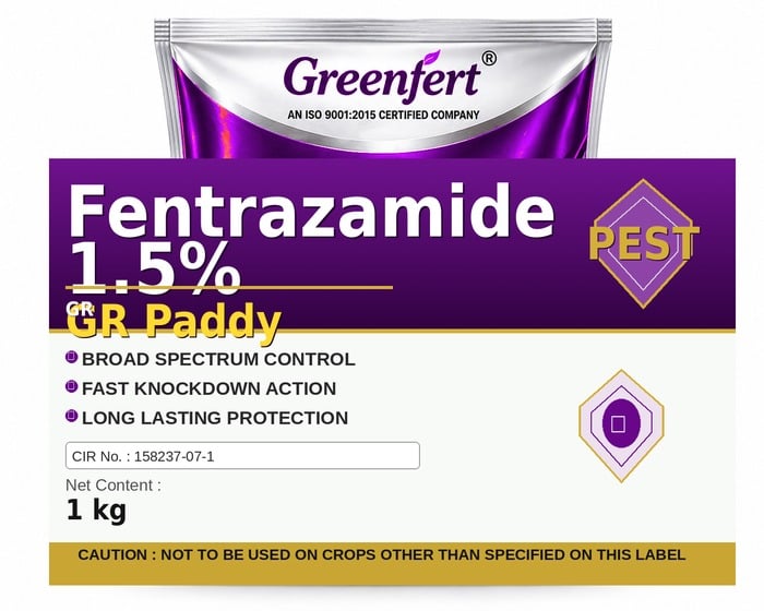Fentrazamide 1.5% GR Paddy — bottle packaging
