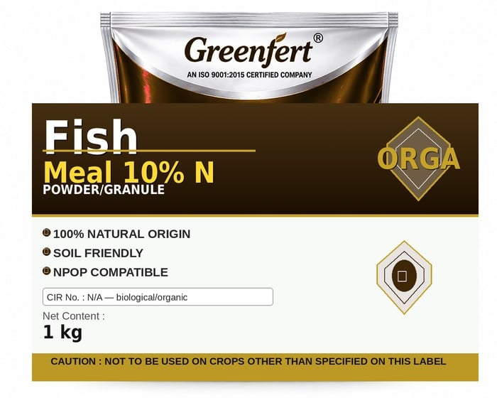 Greenfert Fish Meal 10% N — N packaging bag
