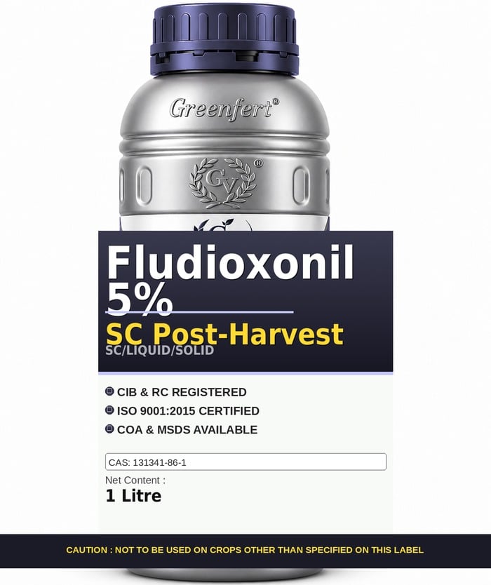 Greenfert Fludioxonil 5% SC Post-Harvest — HARVEST packaging bag