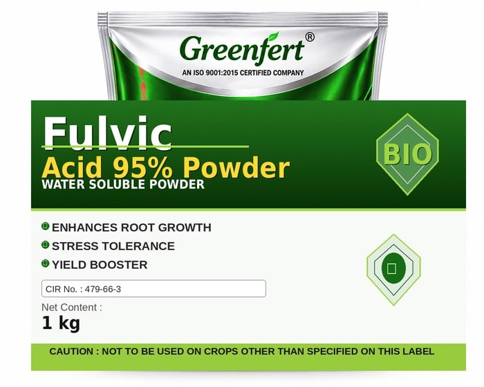 Greenfert Fulvic Acid 95% Powder — POWDER packaging bag
