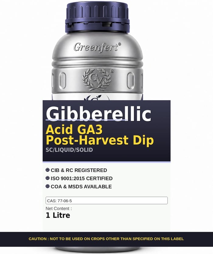 Greenfert Gibberellic Acid GA3 Post-Harvest Dip — DIP packaging bag