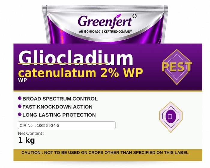 Gliocladium catenulatum 2% WP — WP packaging bag