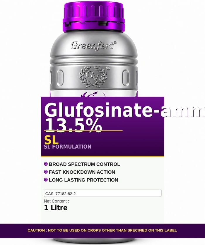 Glufosinate-ammonium 13.5% SL — bottle packaging