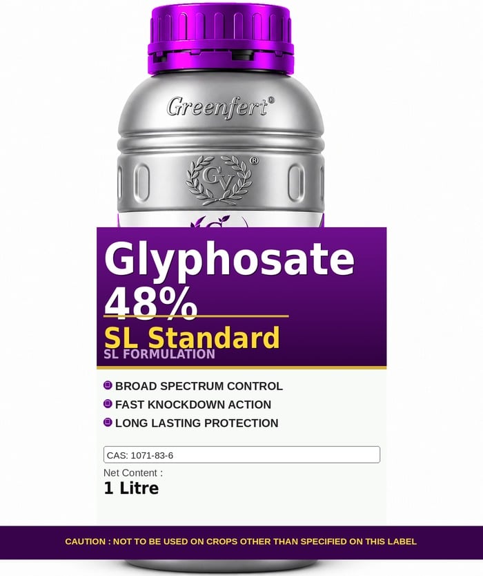 Glyphosate 48% SL Standard — bottle packaging
