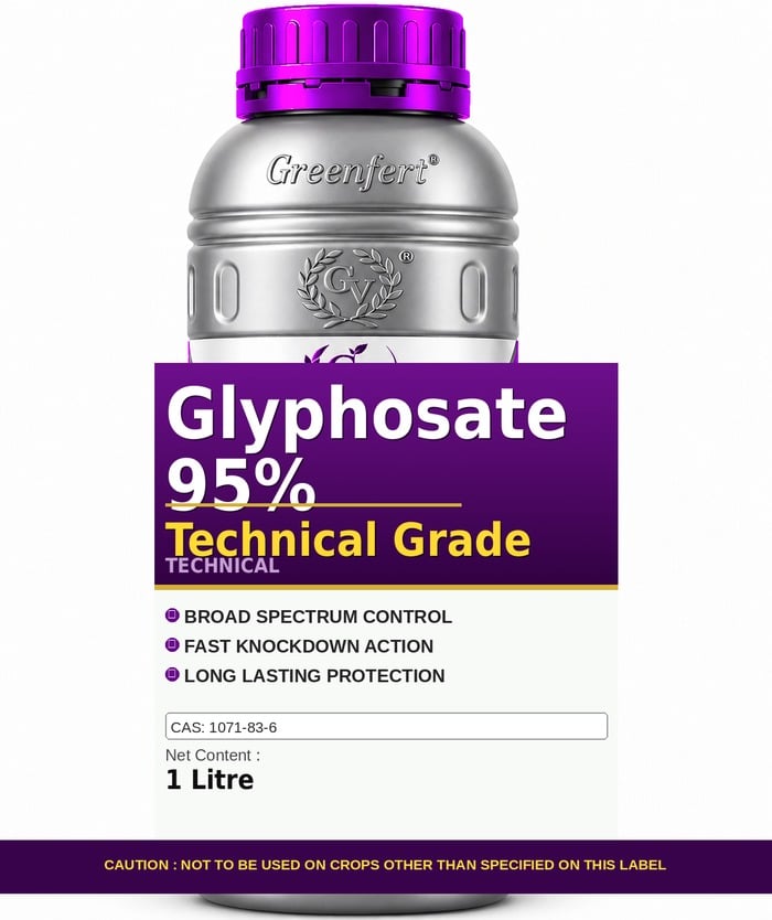 Glyphosate 95% Technical Grade — technical grade jar