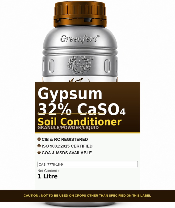 Greenfert Gypsum 32% CaSO₄ Soil Conditioner — CONDITIONER packaging bag